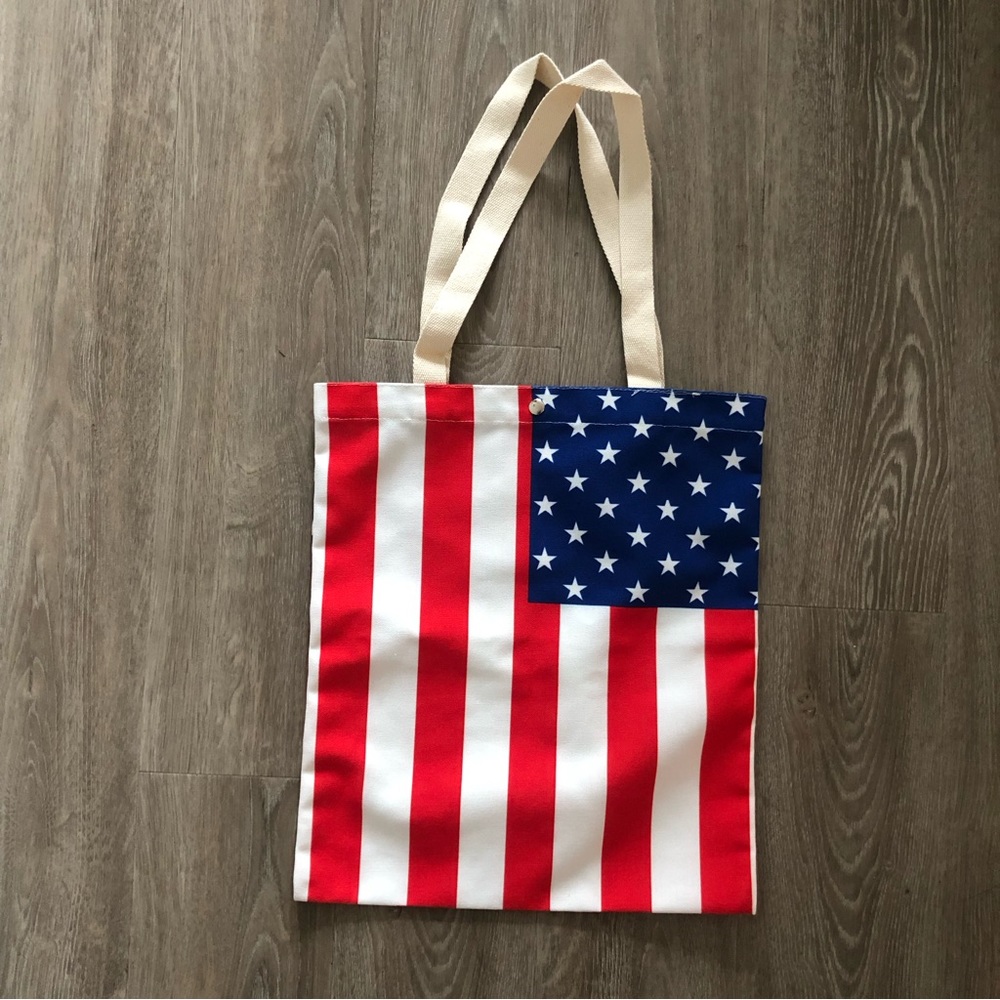 USA flag tote bag